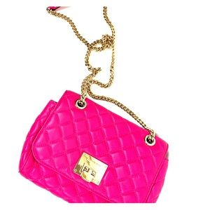 Michael Kors Fuchsia Quilted Purse - image 1